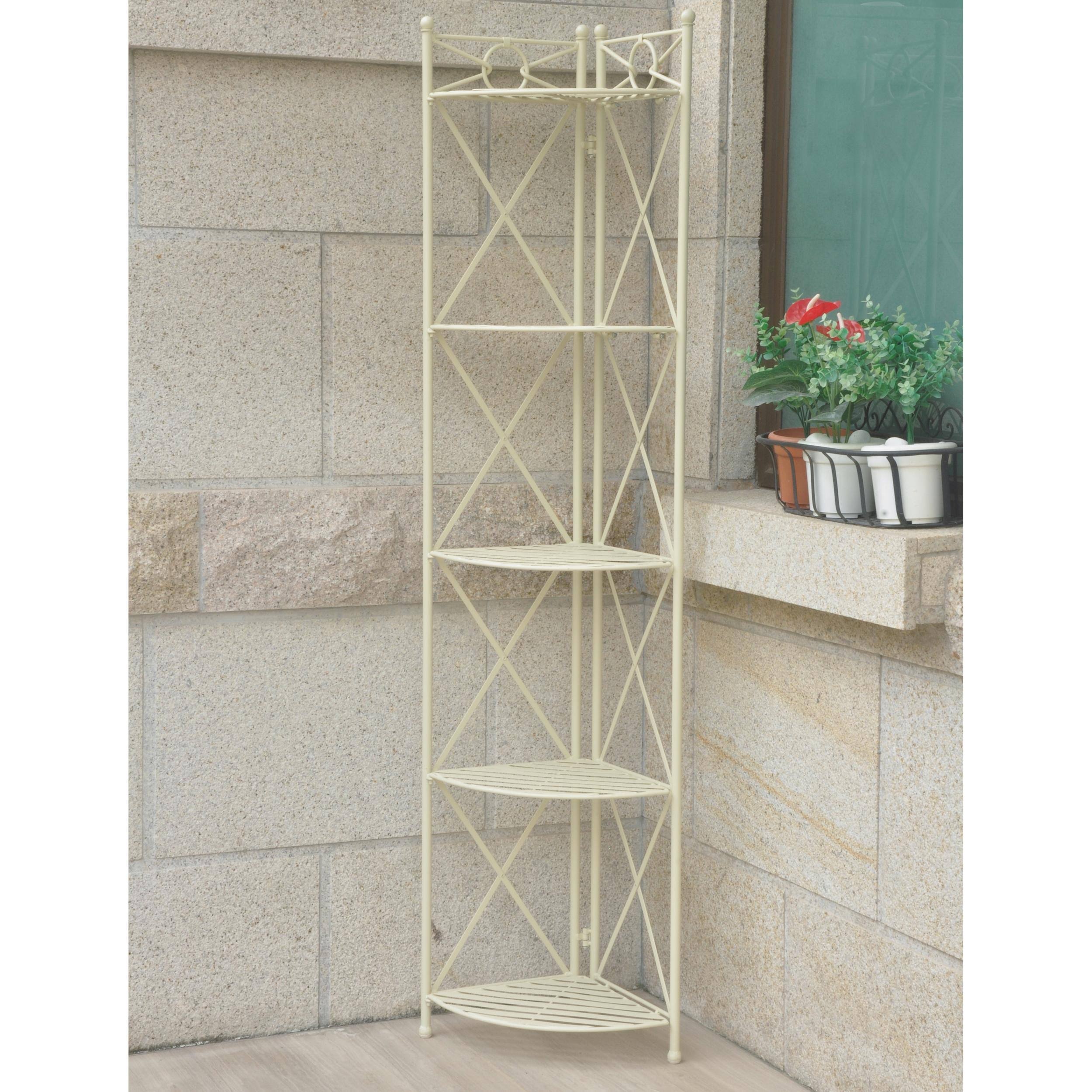 Iron 5-Tier Corner Shelf Z6501