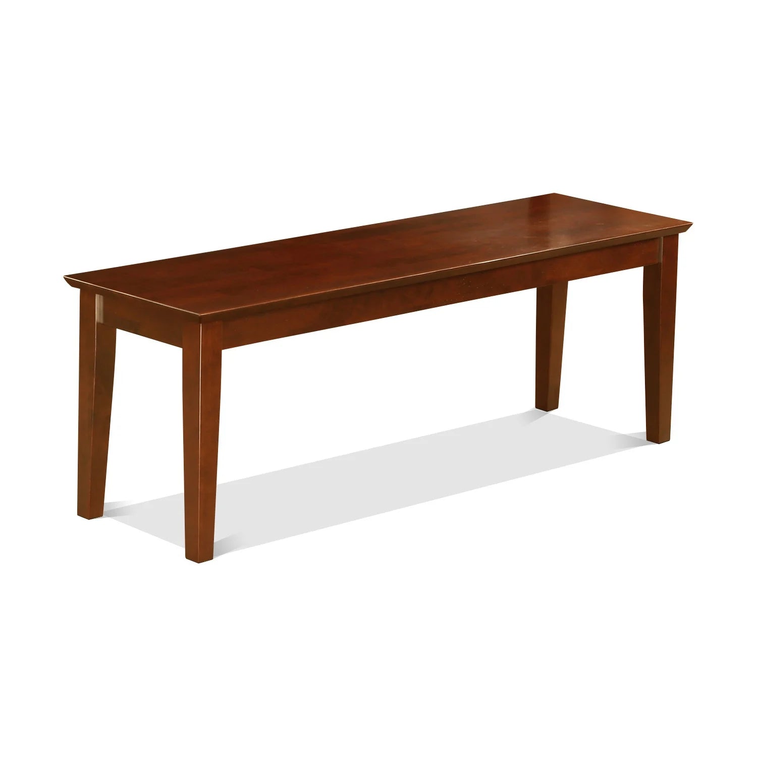Mahogany Rectangular Kitchen Table with Bench and Chairs I815