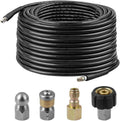 Sewer Jetter Kit, 100 FT Hose, 1/4 Inch NPT, 4000 PSI, Pack of 2 F85832