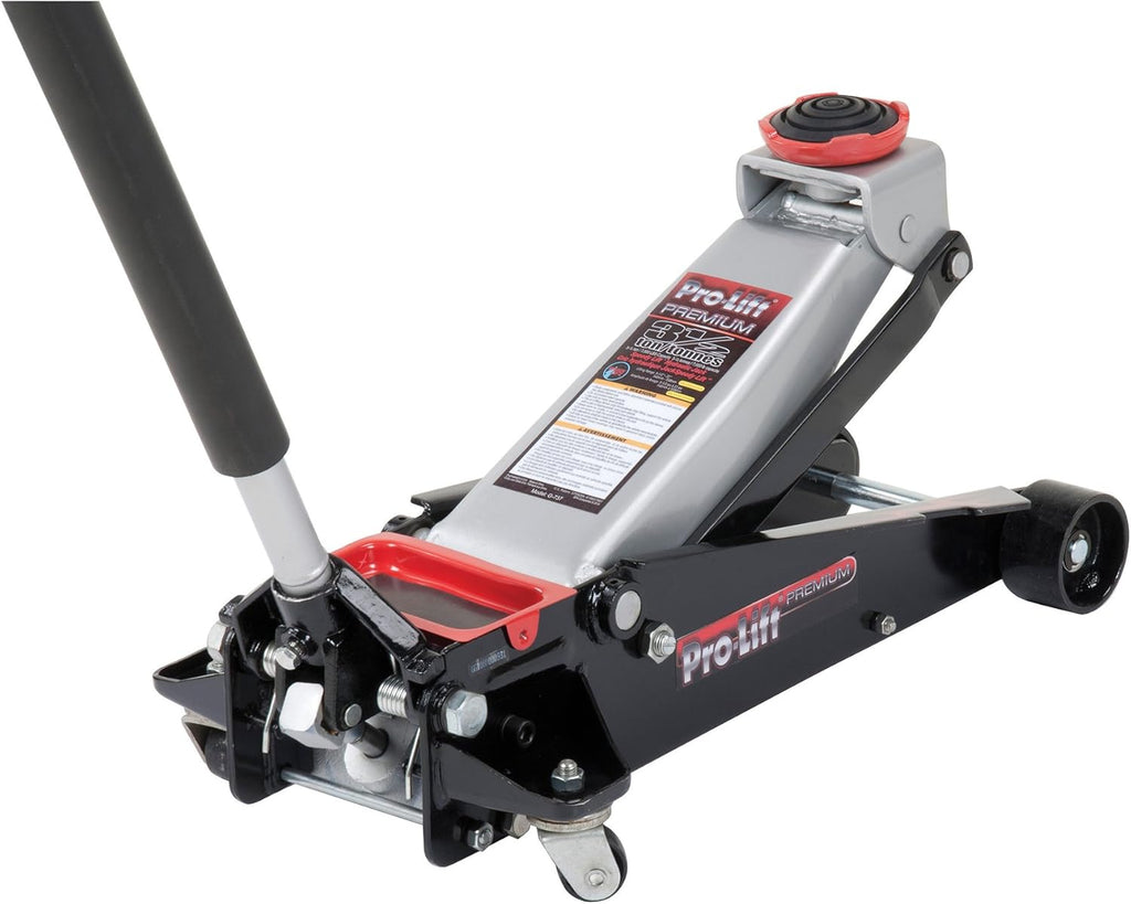 Grey 3-1/2 Ton Capacity Garage Jack D8493