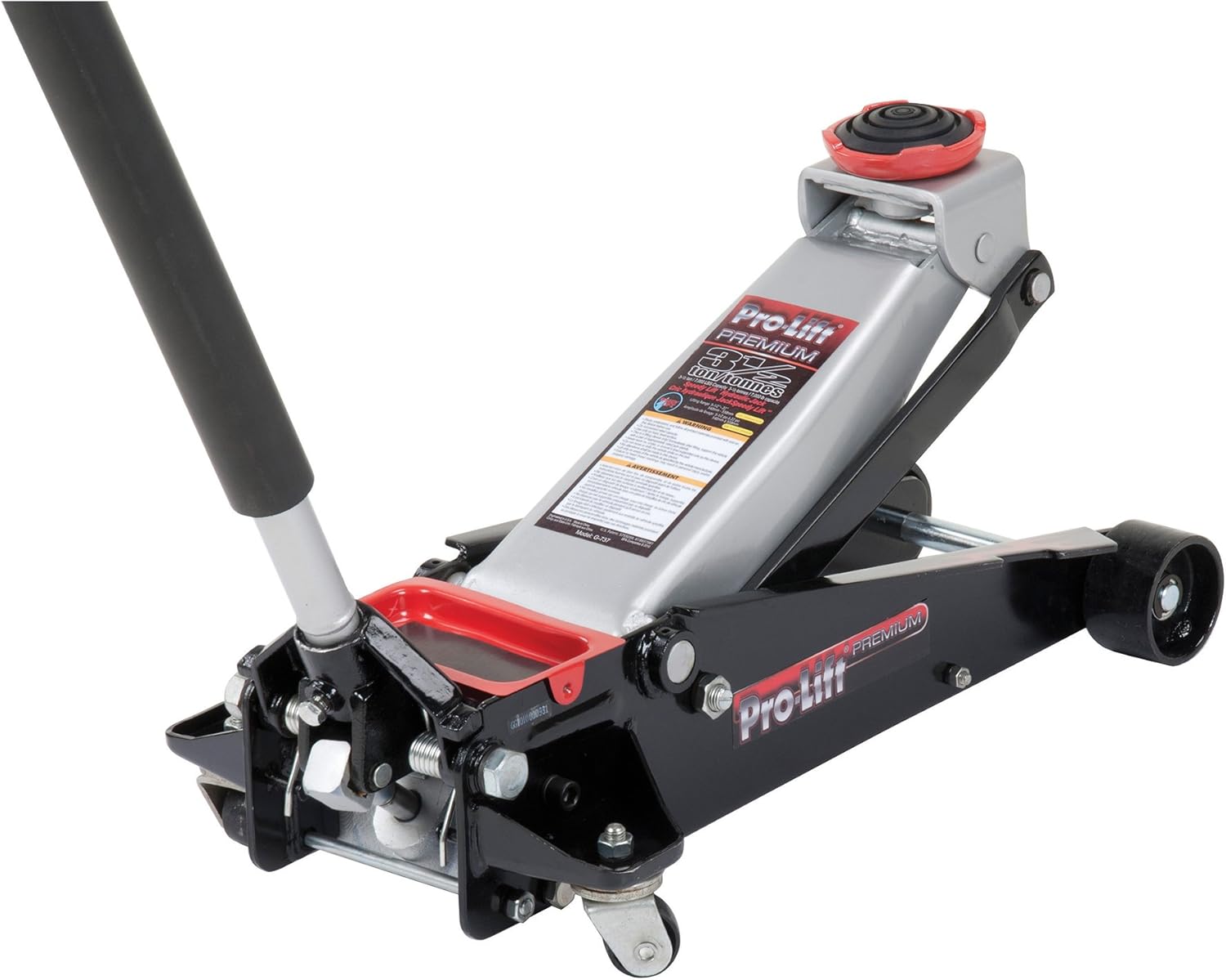 Grey 3-1/2 Ton Capacity Garage Jack D8493