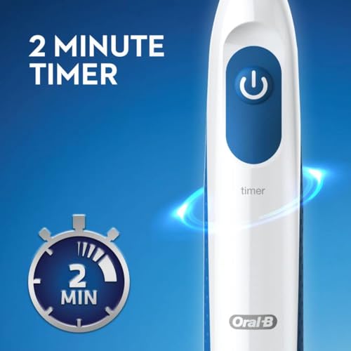 Blue and White Battery Powered Electric Toothbrush L1180