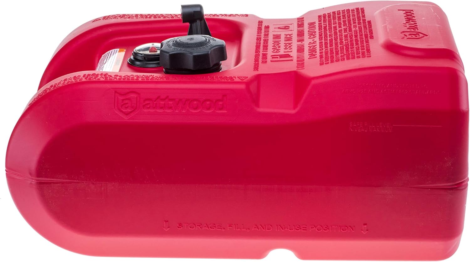 6-Gallon Portable Marine Boat Fuel Tank with Fuel Gauge O7649