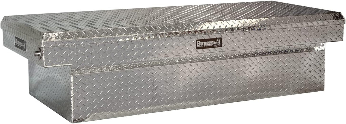Heavy Duty Saddle Cargo Bed Organizer, Metal Diamond Tread Aluminum, Gloss Black Z17158