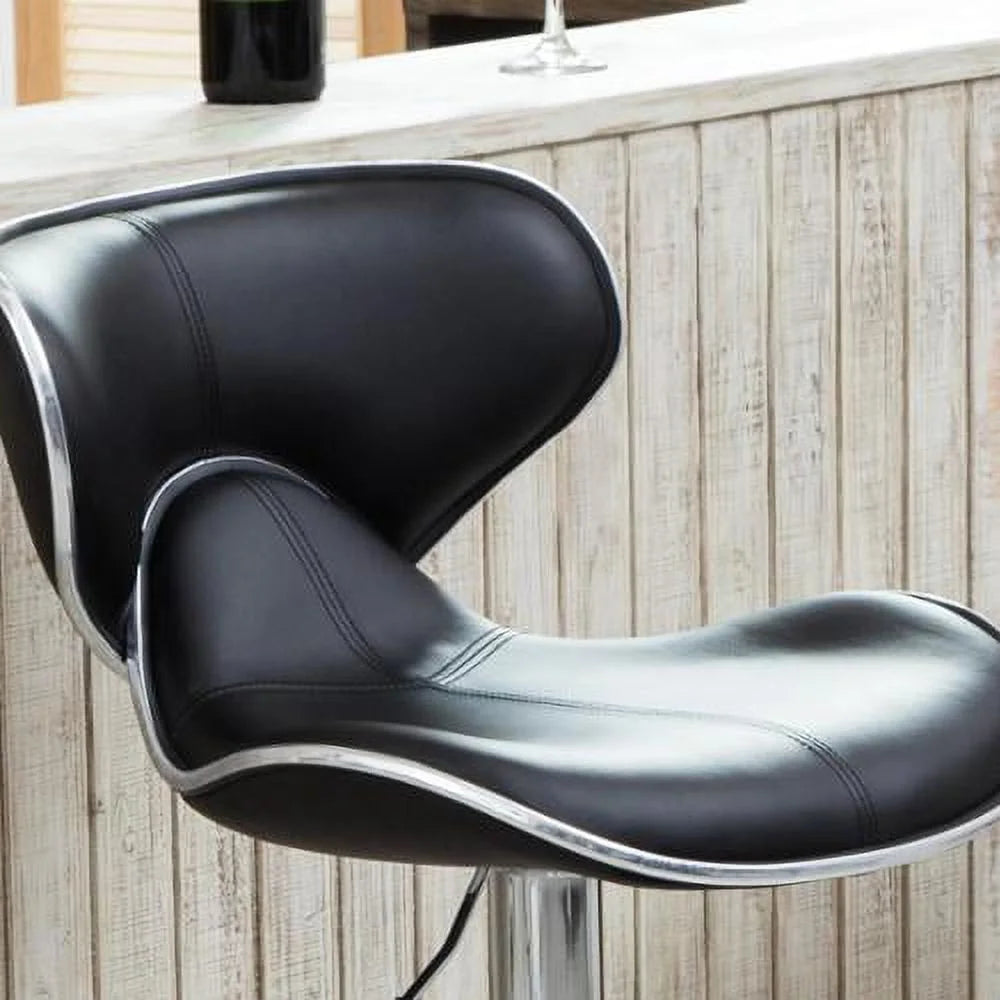 Set of 2 Leatherette Swivel Barstool Q7132