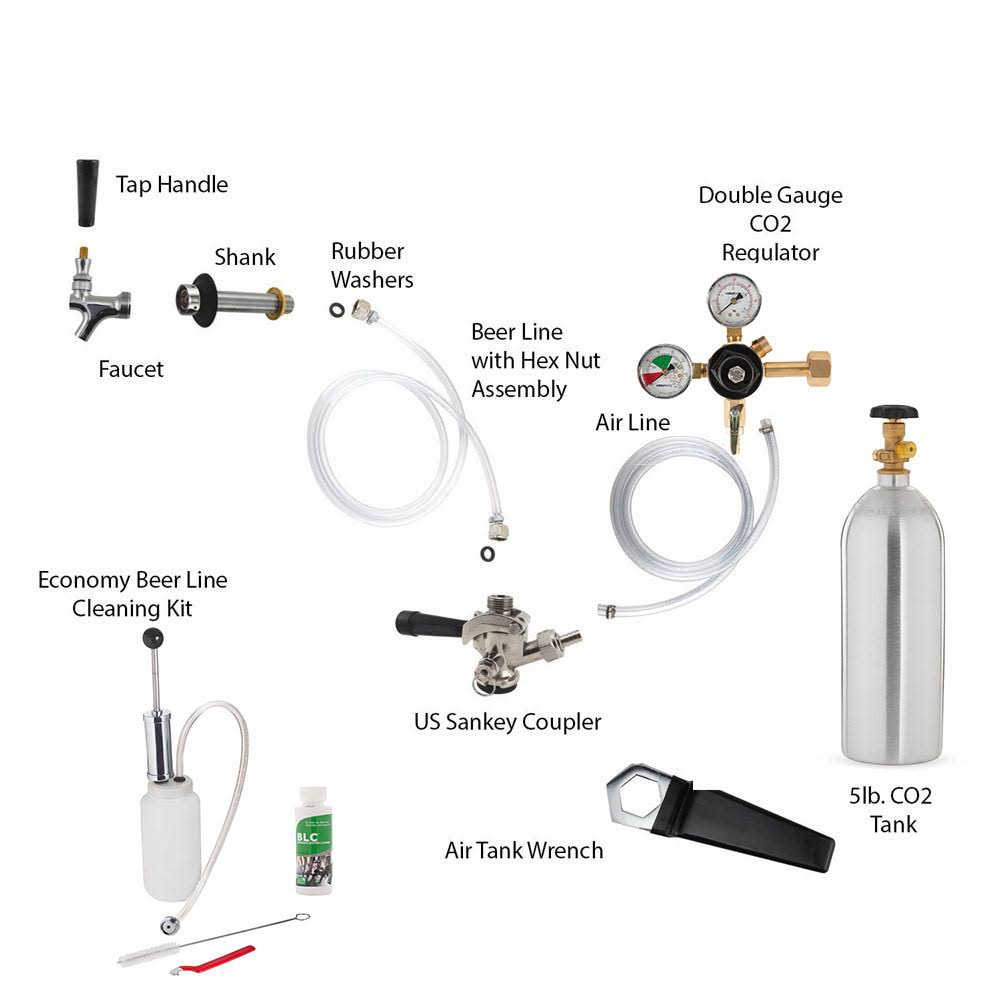 Kegerator Conversion Kit with 5lb CO2 H98638