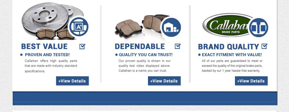 Premium OE 5 Lug Rotors + Ceramic Brake Pads + Hardware F309