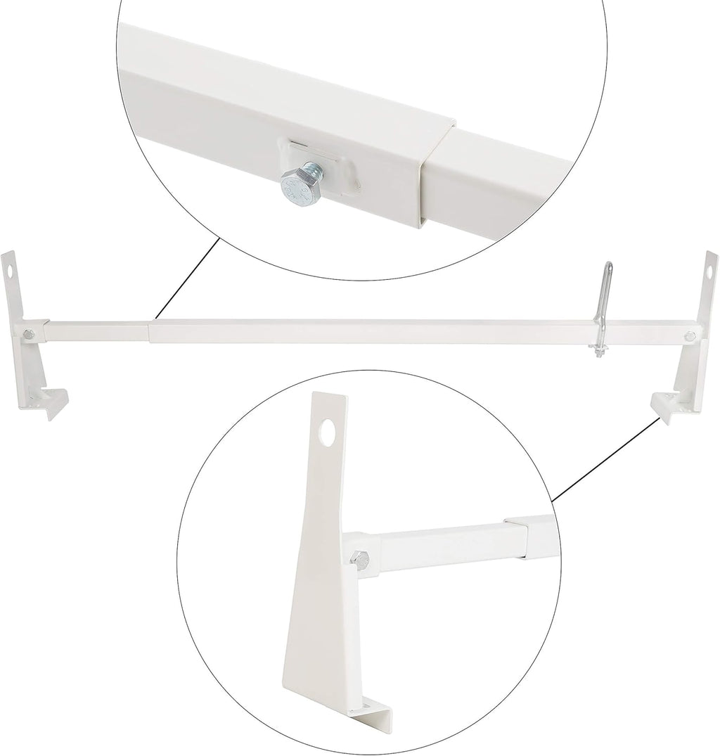 Steel Universal White Cargo Van Ladder Rack Roof 600LB T2115