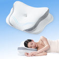 Cooling Contour Memory Foam Adjustable Orthopedic Neck Pillow with Pillowcase N8726