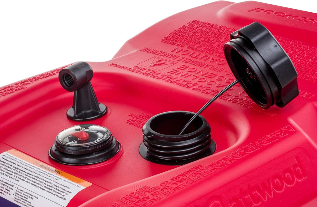 6-Gallon Portable Marine Boat Fuel Tank with Fuel Gauge O7649