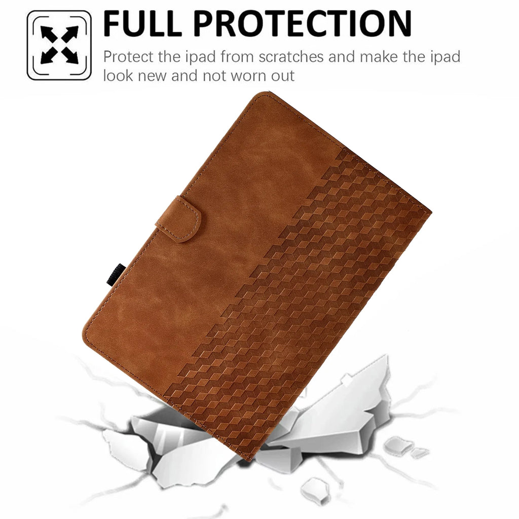 Brown PU Leather Folio Case for iPad 10th Gen 10.9" 2022 V19774