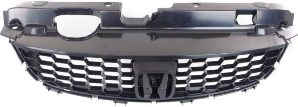 Black Plastic Grille Assembly for Honda Civic Coupe Pack of 2 F37502