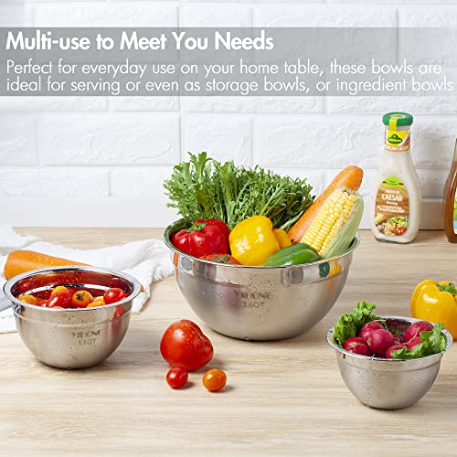 7 Piece Stainless Steel Mixing Bowls Set with Lids E2886