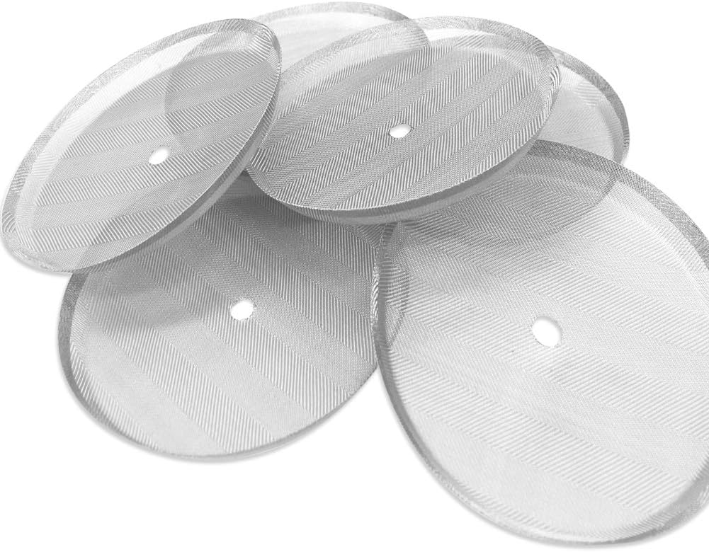 6 Pack Stainless Steel Mesh Replacement Filter Screen for French Press Coffee Makers C810
