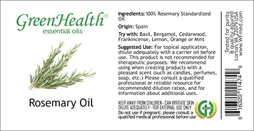 16 fl oz Rosemary Essential Oil, Aluminum Bottle C794