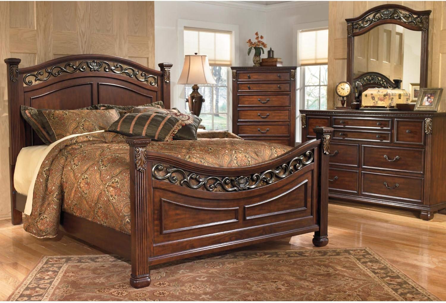 Warm Brown King/Cal King Panel Headboard N516753