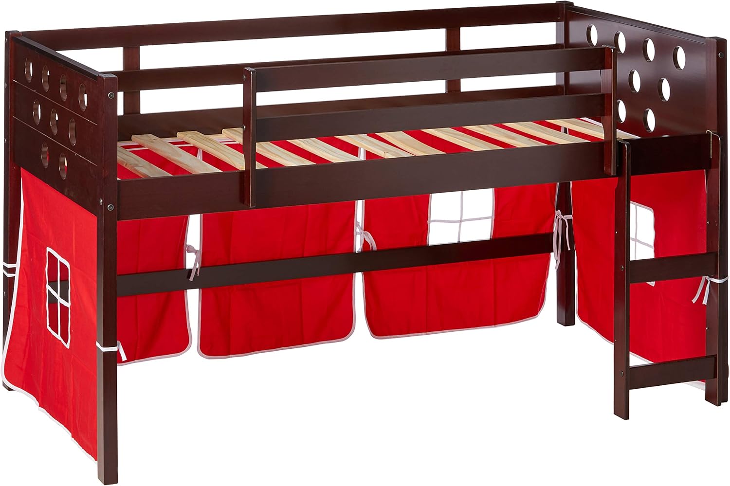 Dark Cappuccino Twin Low Loft Bed H6239