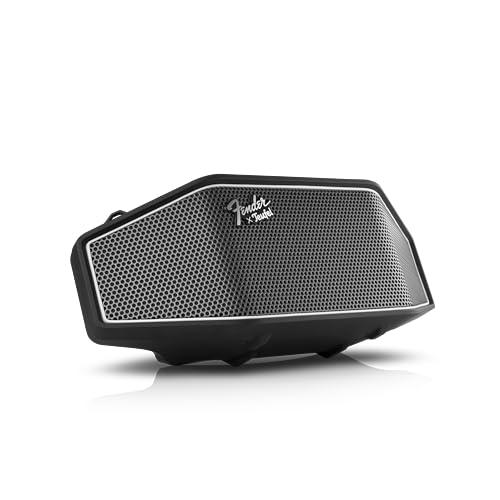 Portable Wireless Bluetooth Speaker with Subwoofer (Black & Steel) T368599