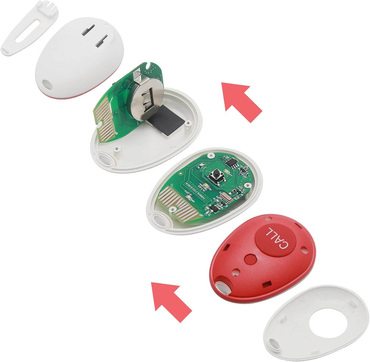 Wireless Caregiver Pager Emergency Alert System Call Button Z23635