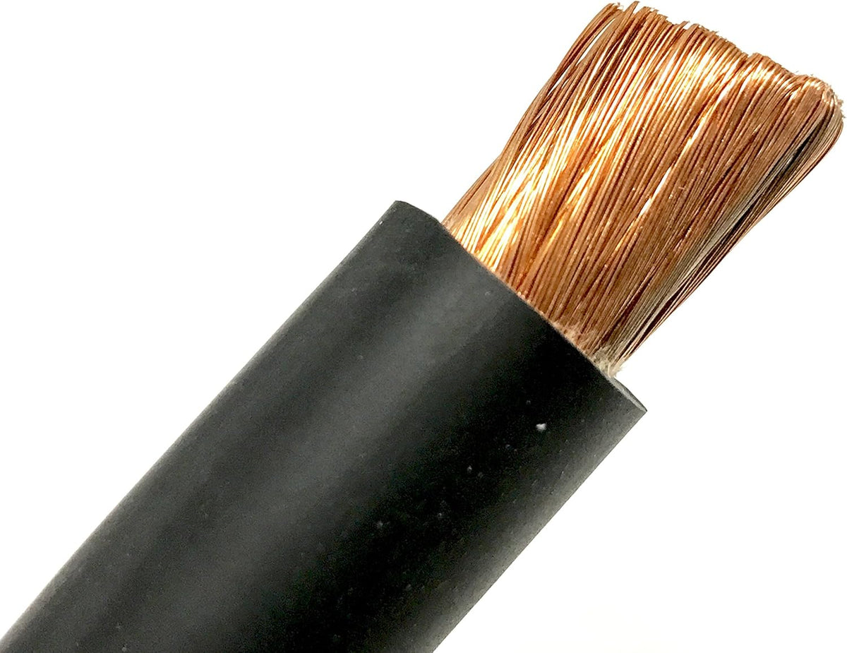 2 AWG Extra Flexible Welding Battery Cable 600 Volt 125 FT Black P399