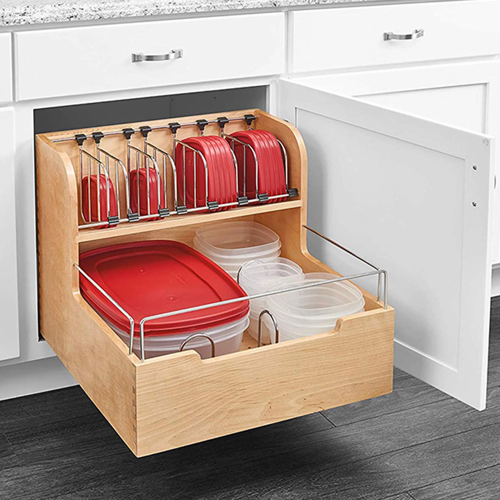 Natural Food Storage Container Organizer A856