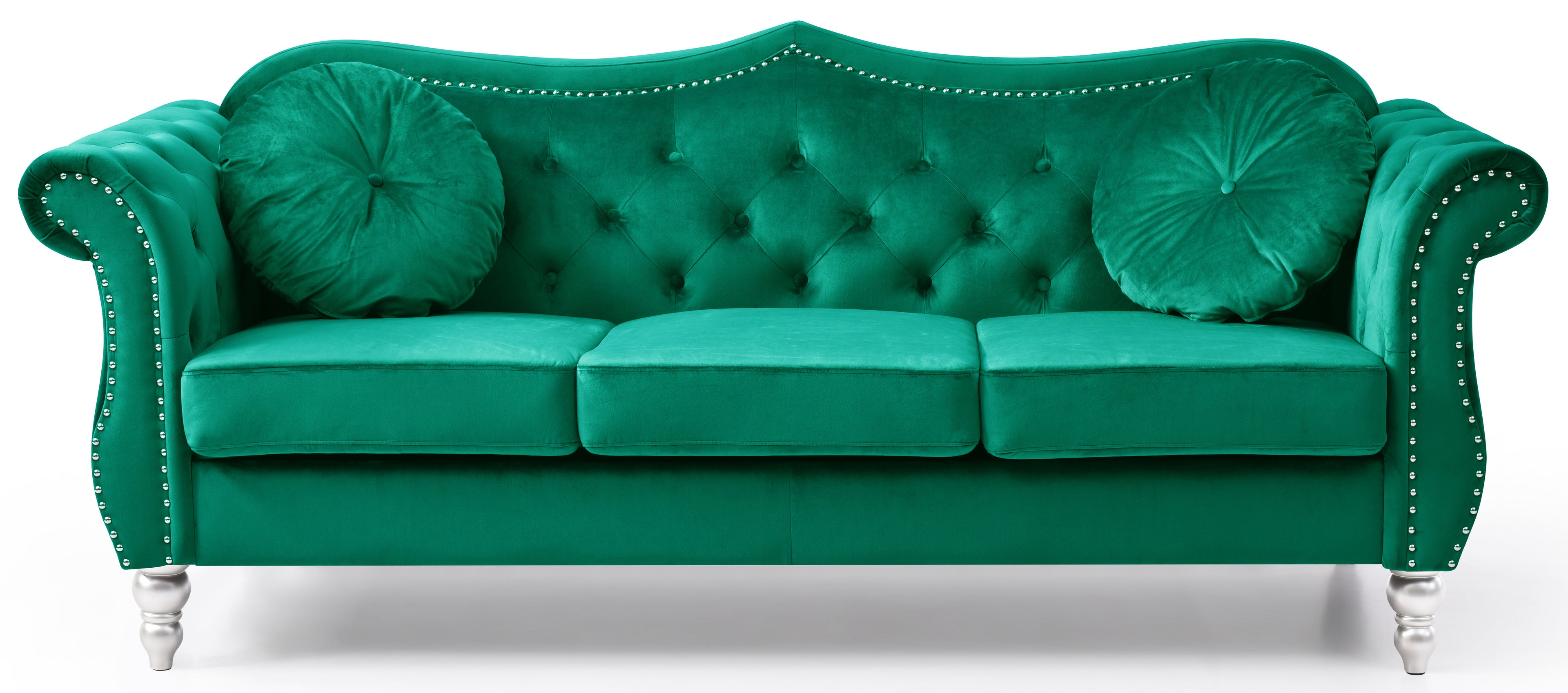 Green Velvet Sofa T1487
