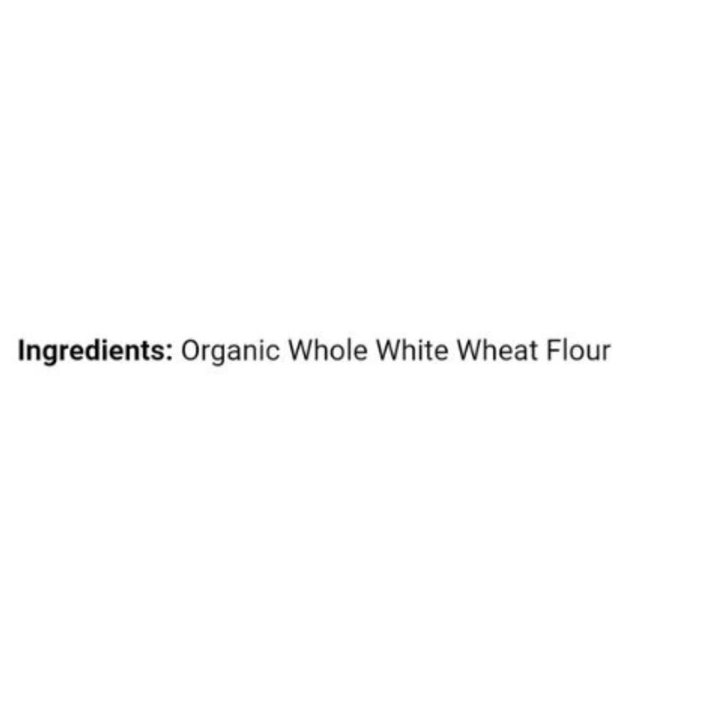 25 lb. Bag Unbleached Whole White Wheat Flour K186988