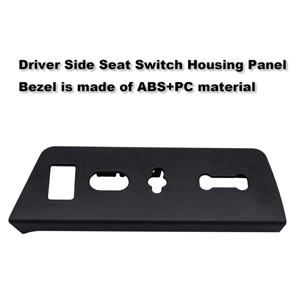 Driver Side Seat Switch Housing Panel Bezel Black Pack of 2 J73578