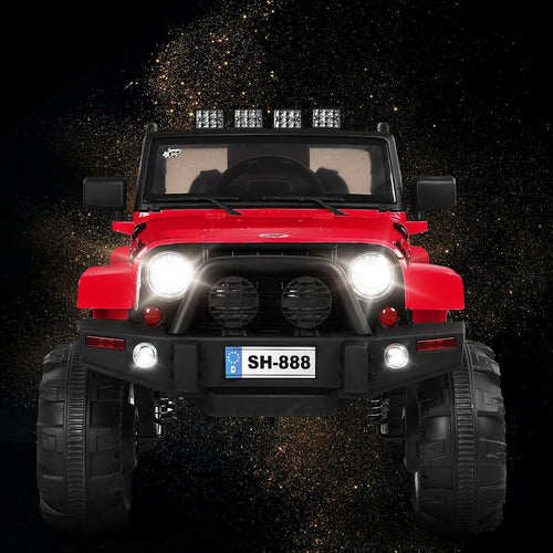 12V Red Kids Remote Control Riding Truck Car with LED Lights I272727