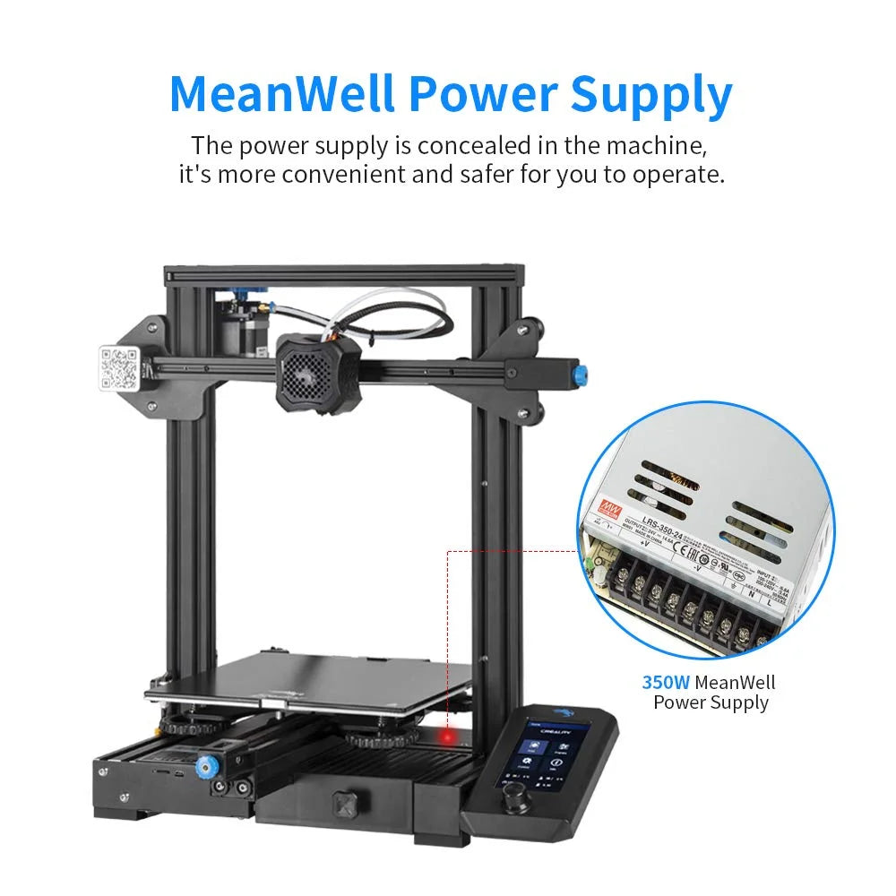 3D Printer Printing Size 220x220x250mm Aluminum Black Y3005