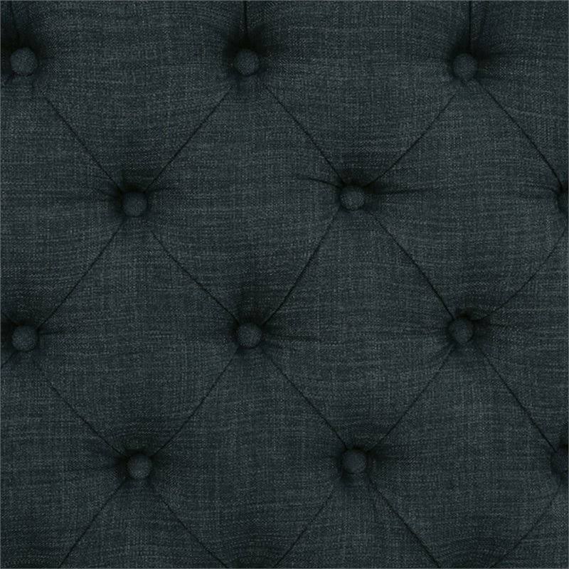 Blue Tufted Fabric Loveseat Bench S92850