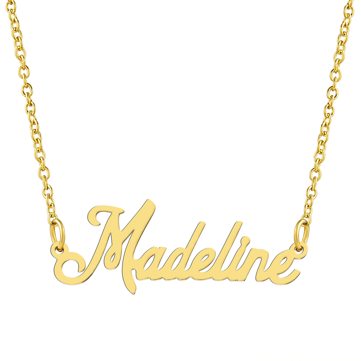 18K Gold Plated Stainless Steel Name Pendant Necklace P535