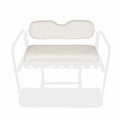 White Golf Cart Rear Flip Seat Replacement Cushion Set B3333