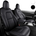 White Waterproof Car Seat Covers Full Set U702881