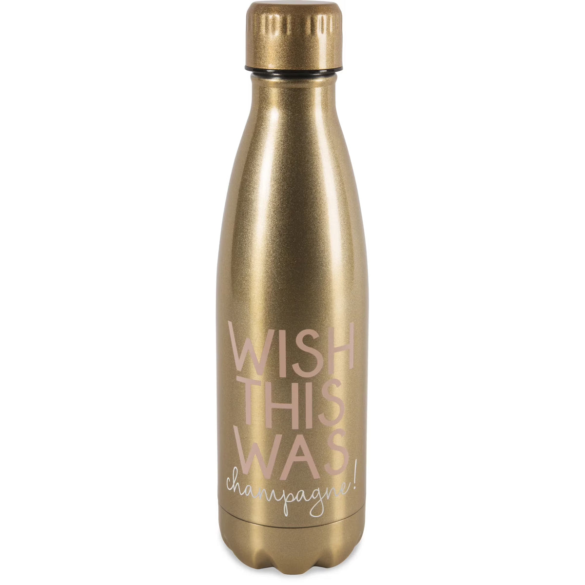 Champagne 18 oz Stainless Steel Water Bottle U91448