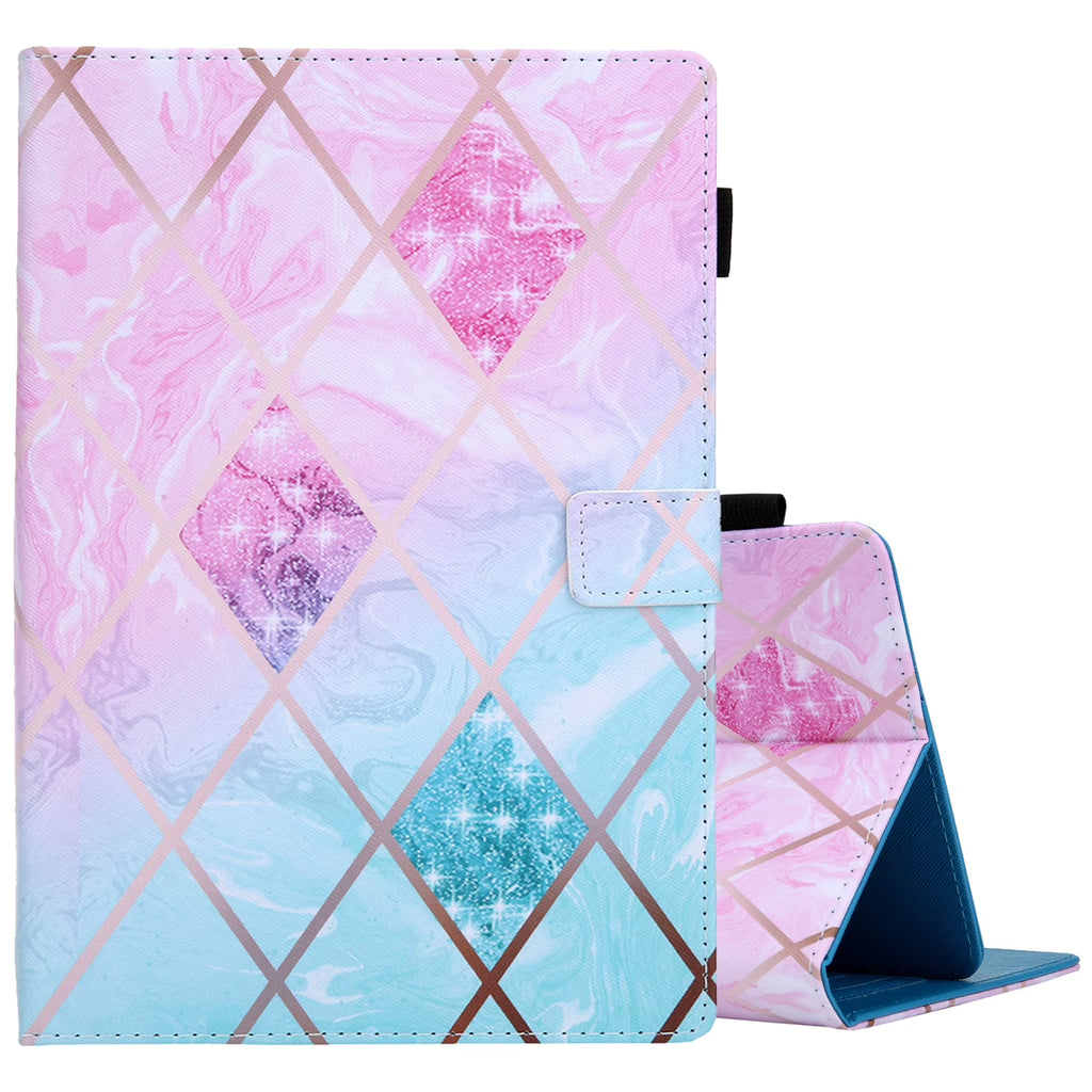 Leather Wallet Stand Case for 9.6-10.5 Inch Tablet P724