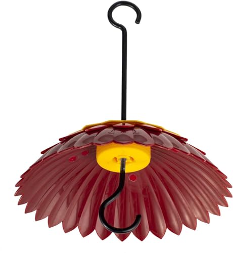 Red Hanging 8 inch Bird Feeder Dome Cover O166