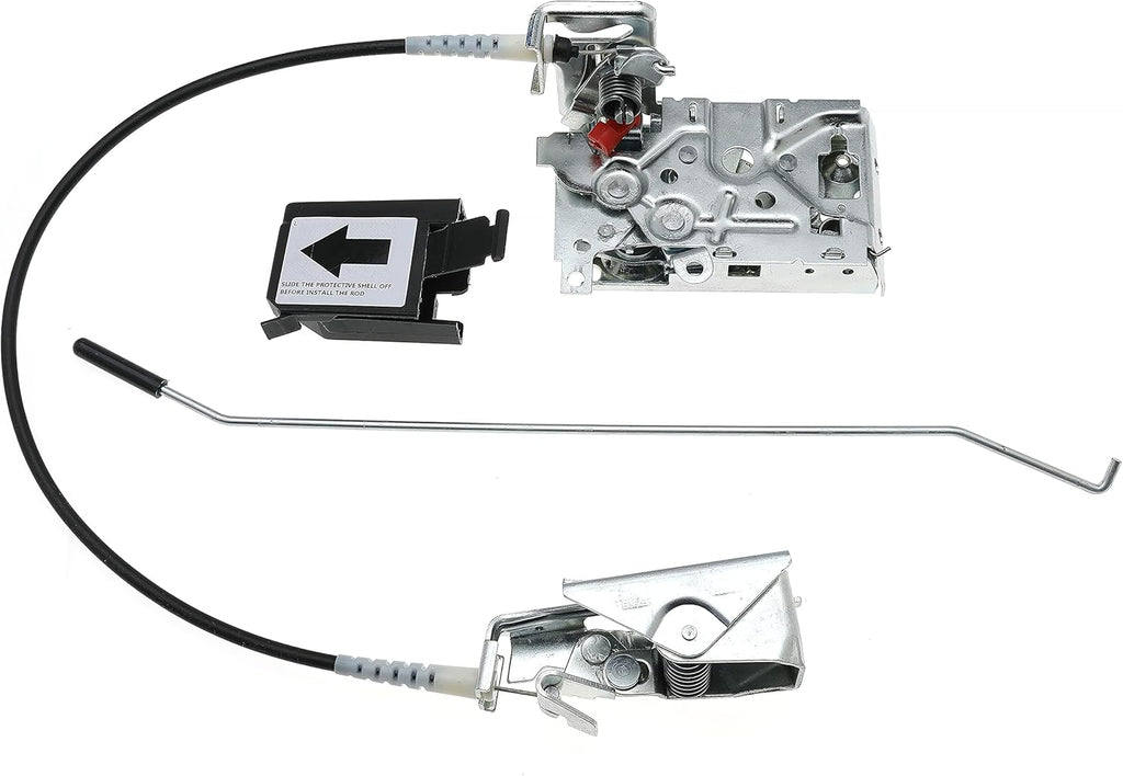 Front Left Driver Door Latch Lock Assembly and Cable Rod Kit for Ford F150 F250 F350 Bronco 1992-1997 B4551