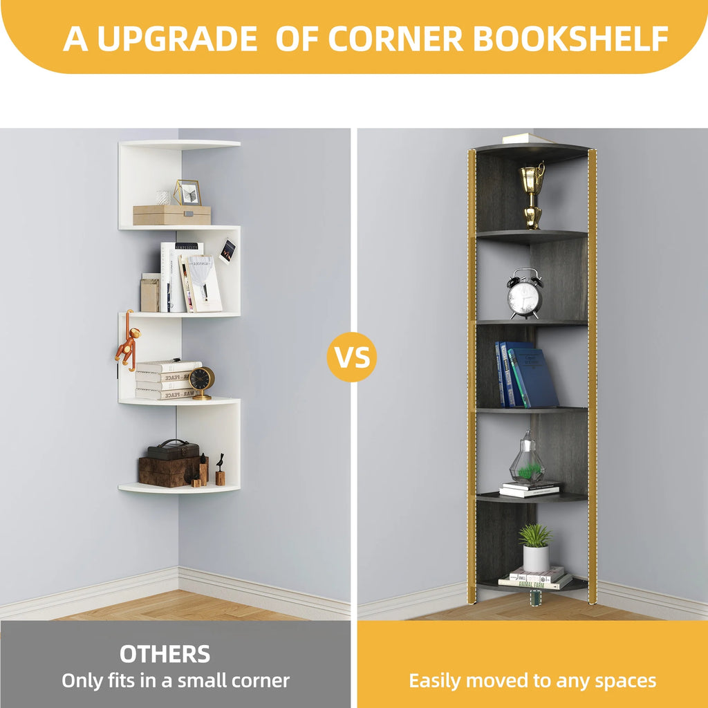 6-Tier Corner Bookcase B12770