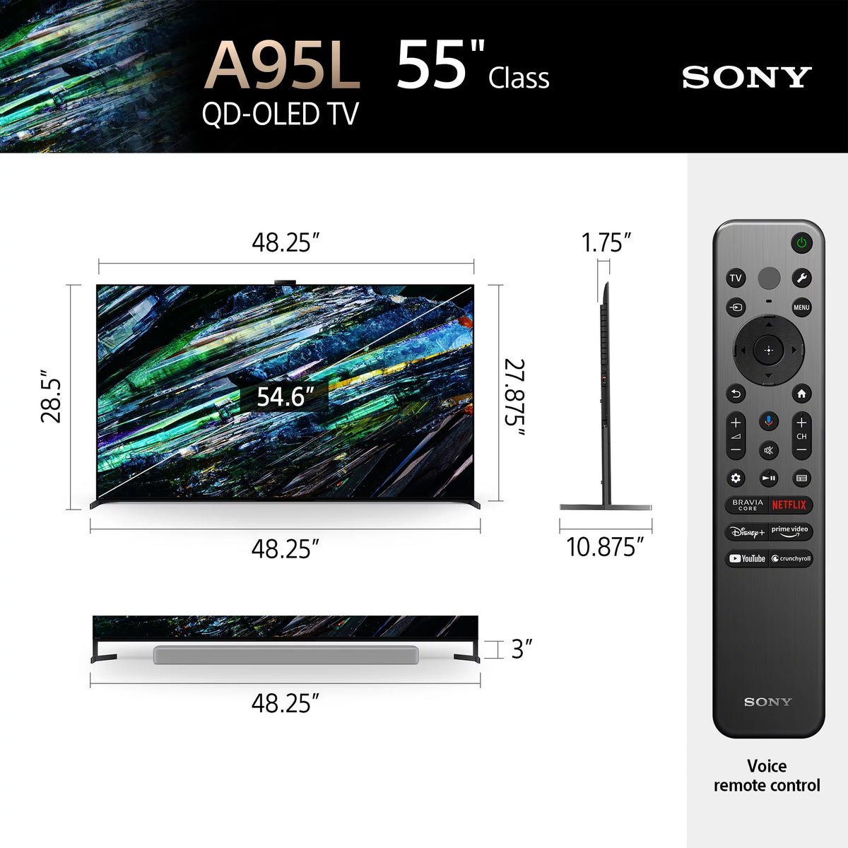 55” Class QD-OLED 4K HDR Smart TV O456744