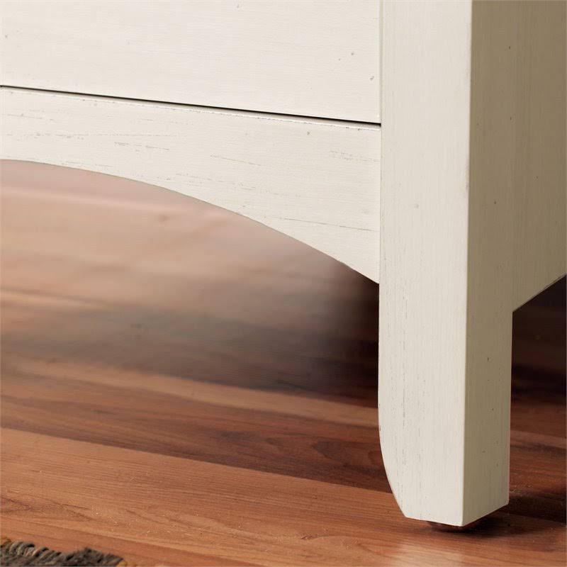 Antique White Storage Cabinet with Doors J78458
