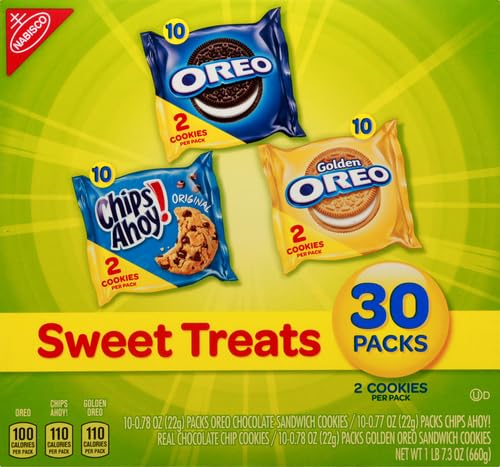 30 Snack Packs Cookie Variety Pack (Pack of 2) U233627