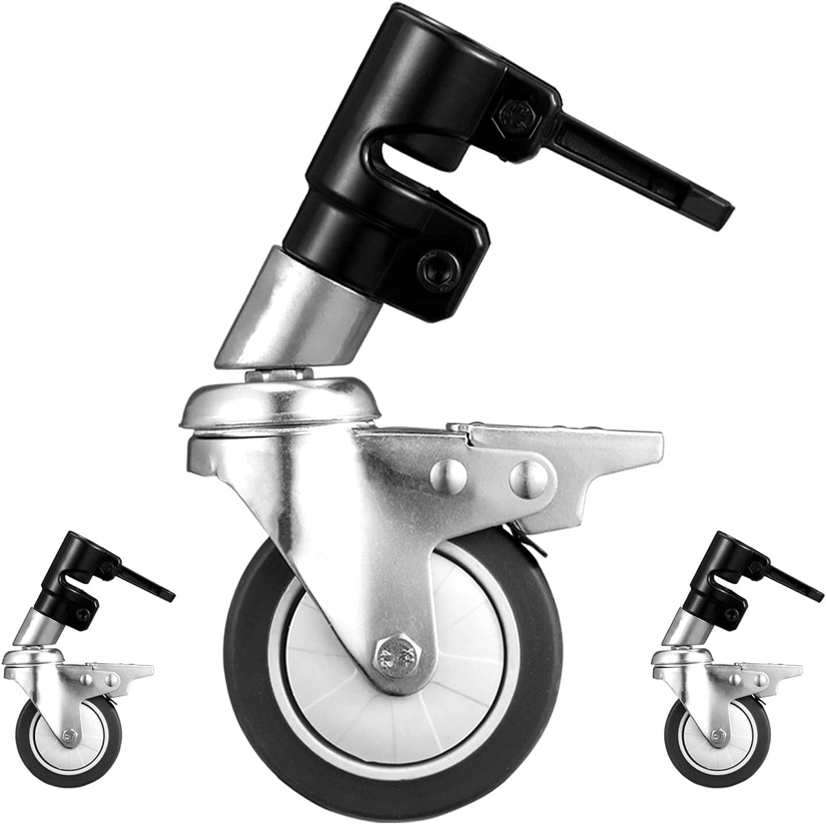 Swivel Caster Set of 3 with Brake for C Stand F481635