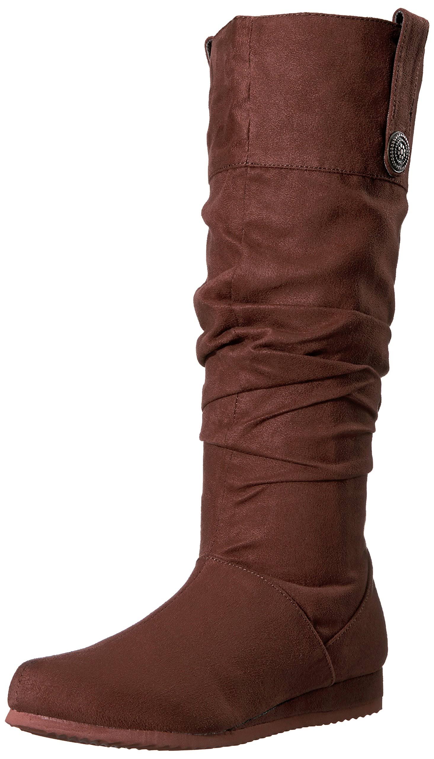 Brown Microfiber Renaissance Shoes Y3126