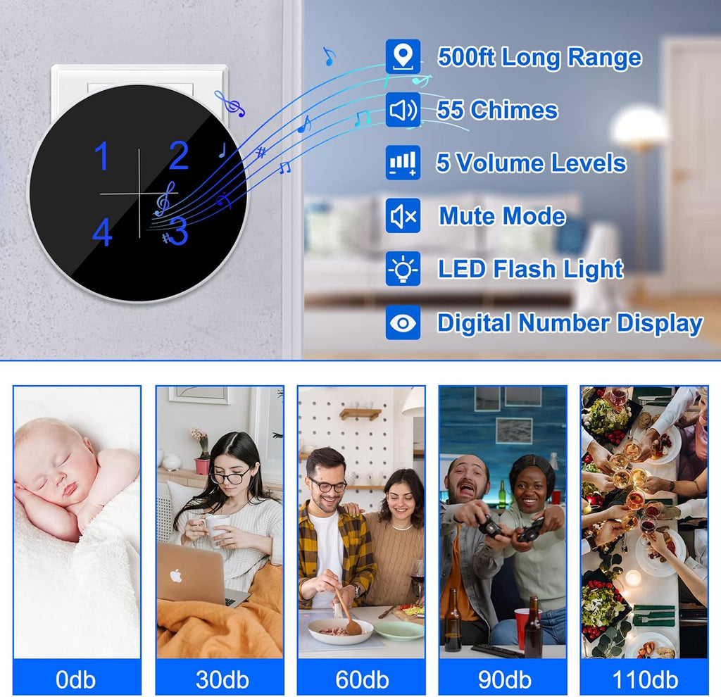 Wireless Caregiver Pager Emergency Alert System Call Button Z23635
