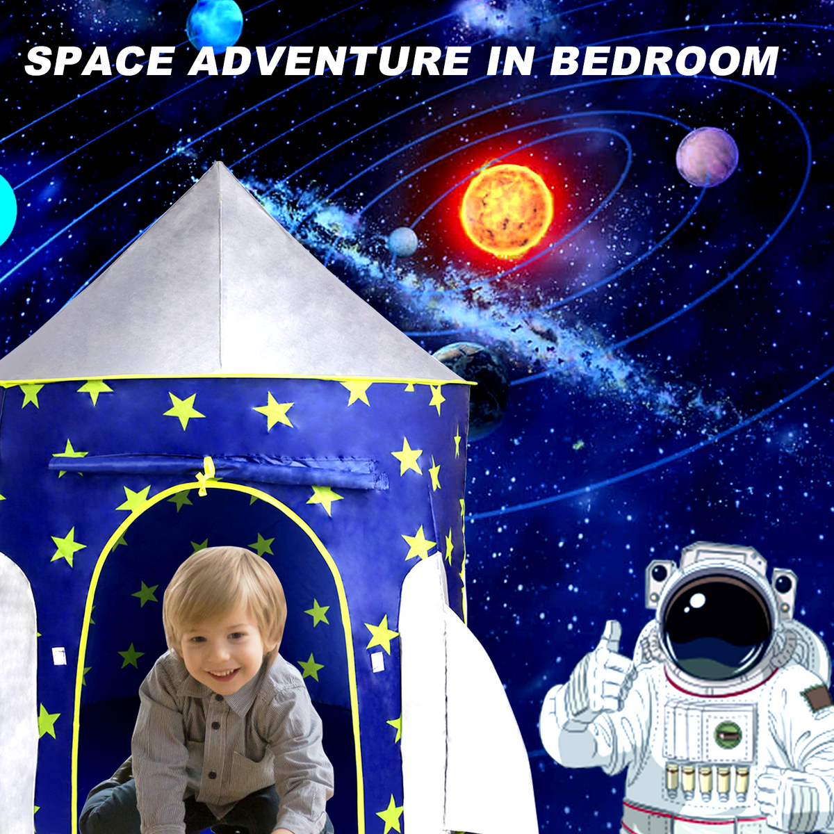 Rocket Spaceship Play Tent U60044