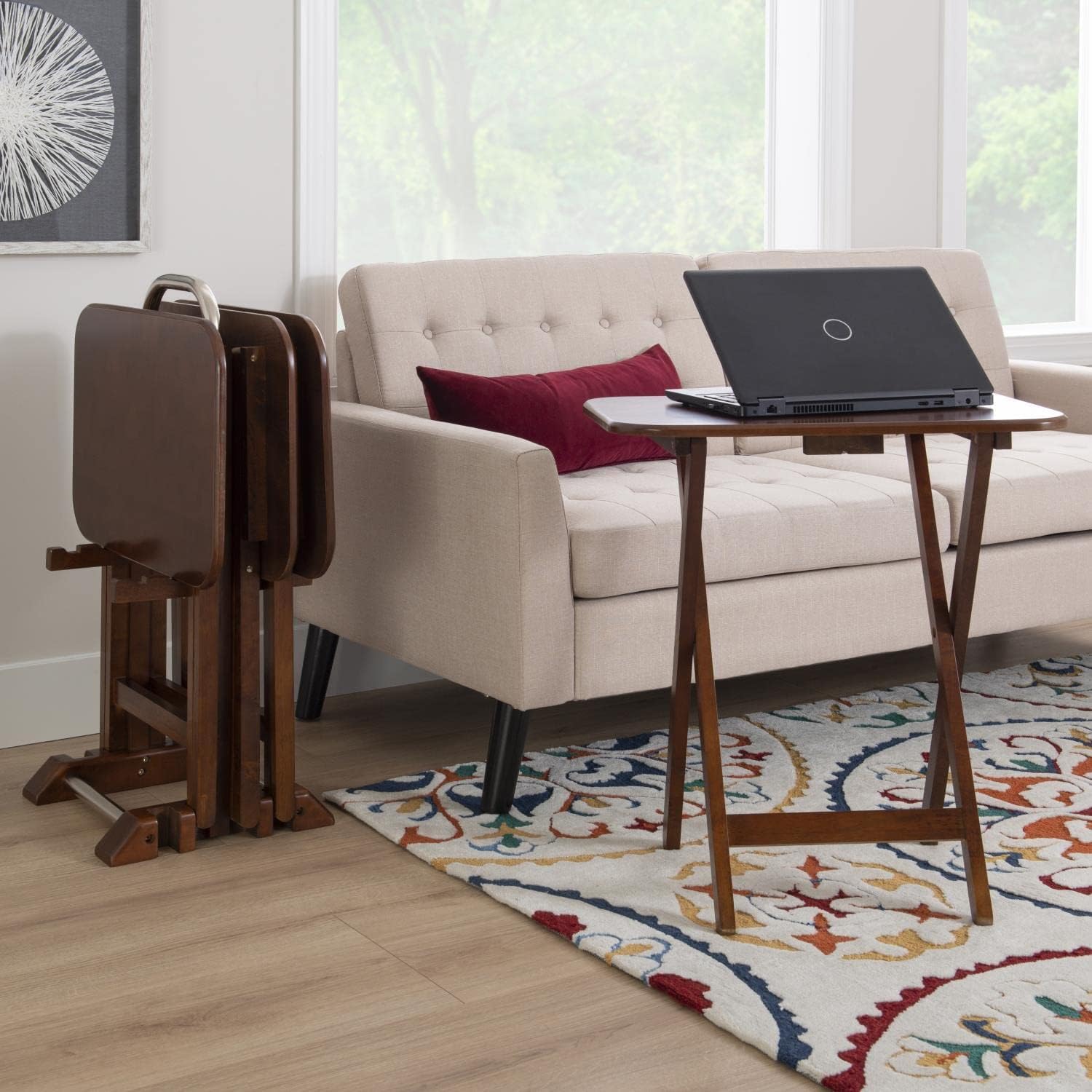 Cherry Tray Tables W38523