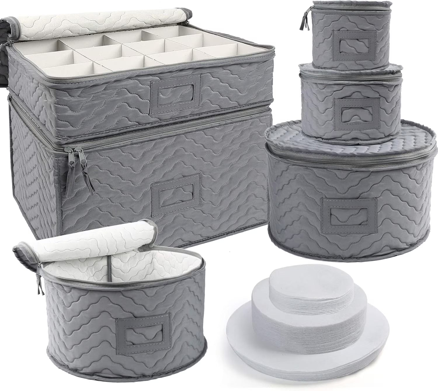 Quilted 6-Piece Storage Box Set A99418
