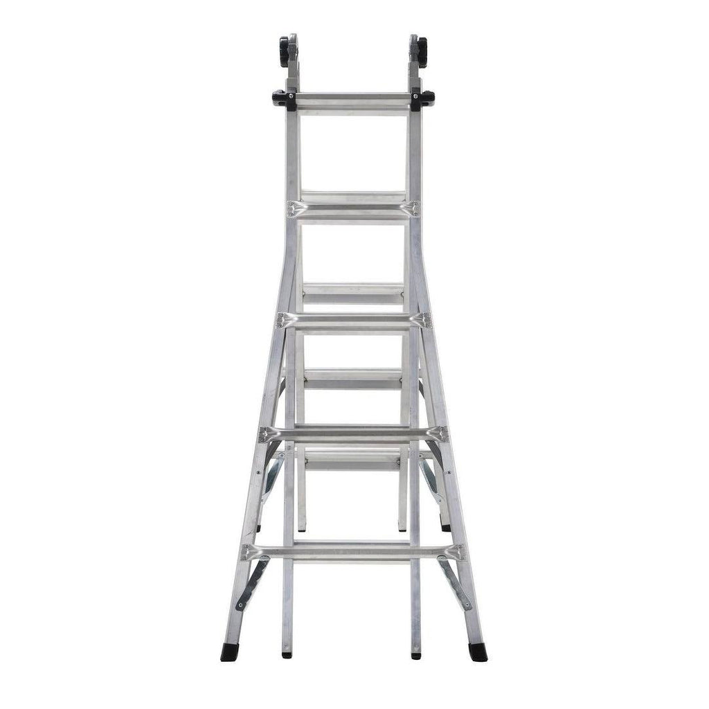 22' Max Reach Aluminum Telescoping Multi-Position Ladder P514