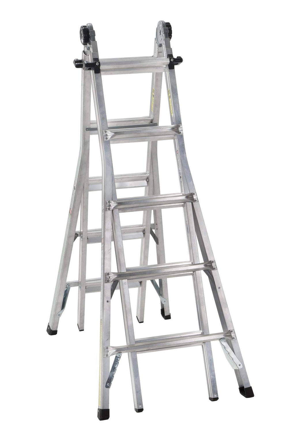 22' Max Reach Aluminum Telescoping Multi-Position Ladder P514